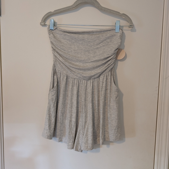 Final Touch Pants - NWT Final Touch Light Gray Romper